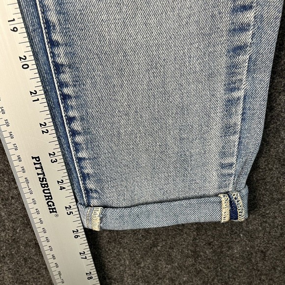 KanCan Jeans Women’s XS Blue High Rise Cuffed Paper Bag Mom Relaxed Fit - Picture 7 of 15